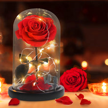 Load image into Gallery viewer, Best for Mom Preserved Real Rose, Eternal Rose in Glass Dome Gifts for Women Mother&#39;S Day Christmas Valentine&#39;S Day Birthday (Red, Large)