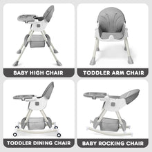 Load image into Gallery viewer, 4-In-1 Multifunctional Convertible High Chair for Babies and Toddlers