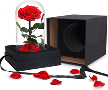 Load image into Gallery viewer, Best for Mom Preserved Real Rose, Eternal Rose in Glass Dome Gifts for Women Mother&#39;S Day Christmas Valentine&#39;S Day Birthday (Red, Large)