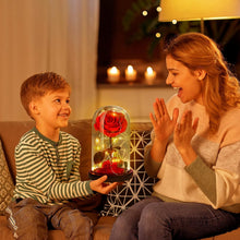 Load image into Gallery viewer, Best for Mom Preserved Real Rose, Eternal Rose in Glass Dome Gifts for Women Mother&#39;S Day Christmas Valentine&#39;S Day Birthday (Red, Large)