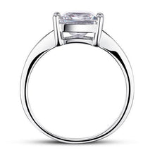 Load image into Gallery viewer, Princess Cut 925 Sterling Silver Engagement Ring