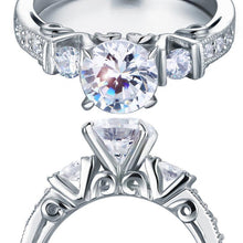 Load image into Gallery viewer, Vintage Style 1.25ct Simulated Diamond 925 Engagement Ring