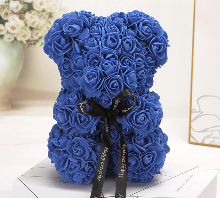 Blue Rose Bear