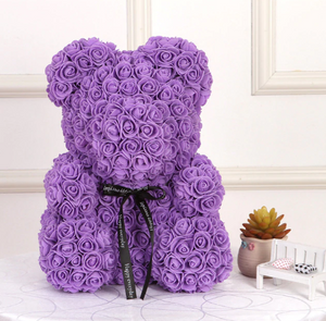 Purple Rose Bear